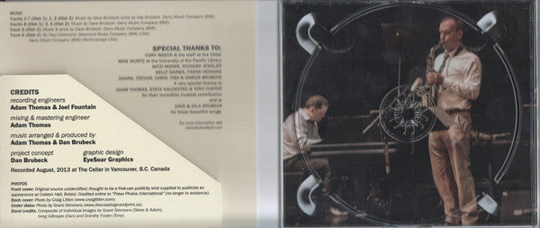 The Dan Brubeck Quartet : Celebrating The Music And Lyrics Of Dave & Iola Brubeck: Live From The Cellar (2xCD, Album)