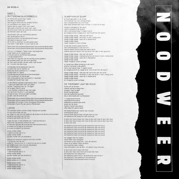 Noodweer : Rotterdam Bijvoorbeeld (LP, Album)
