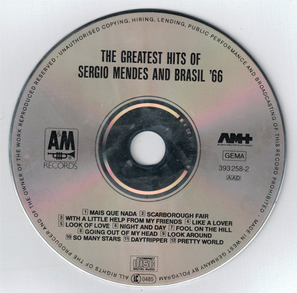 Sérgio Mendes & Brasil '66 : Greatest Hits (CD, Comp, RE)