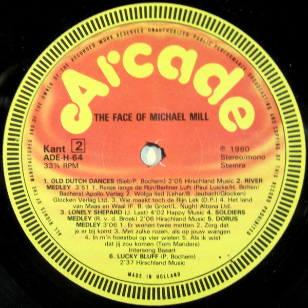 Rein van den Broek : The Face Of Michael Mill (LP, Album)
