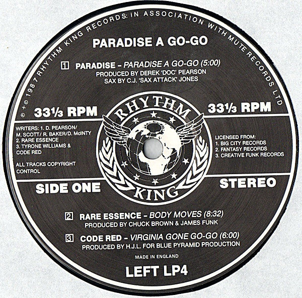 Various : Paradise A Go-Go - Washington D.C. Go Go Compilation (LP, Comp)