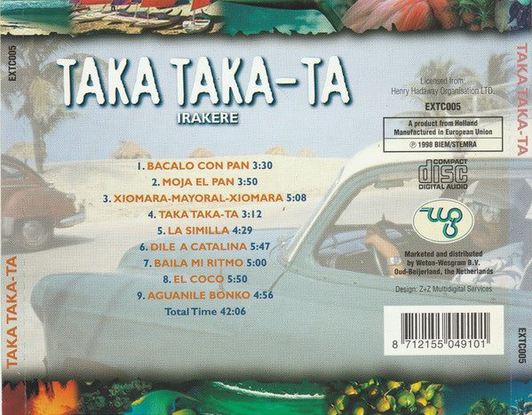 Irakere : Taka Taka-Ta (CD, Album)