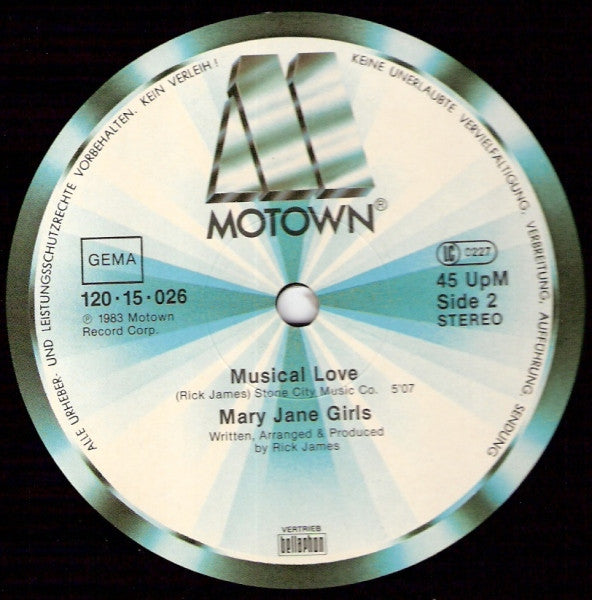Mary Jane Girls : All Night Long (12", Single)