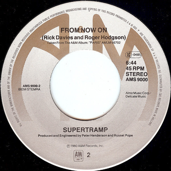 Supertramp : Take The Long Way Home [Live Version] (7", Single)
