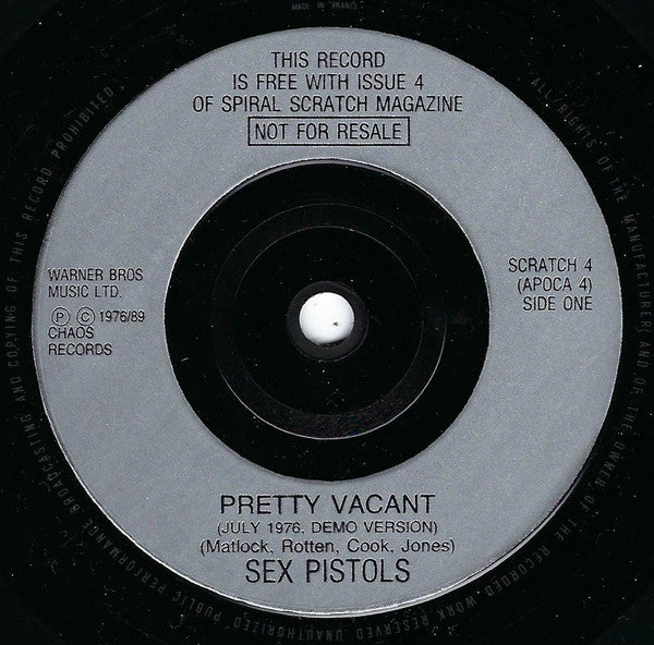 Sex Pistols : Pretty Vacant / I Wanna Be Me (7")