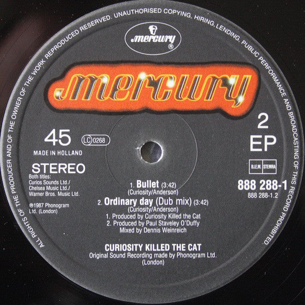 Curiosity Killed The Cat : Ordinary Day (12", EP)