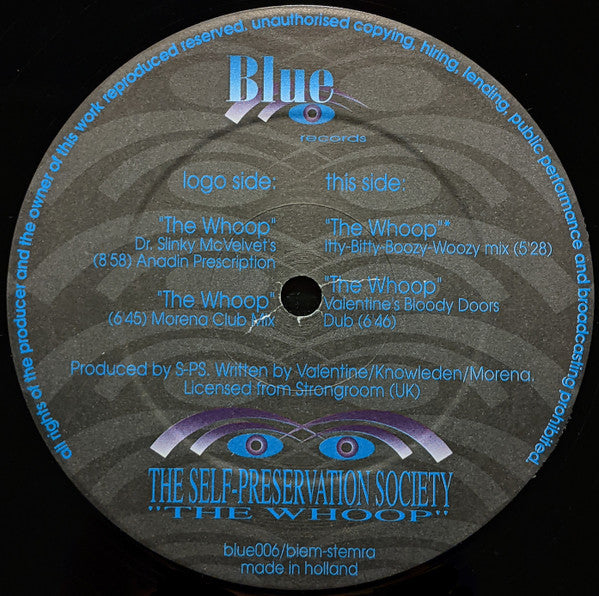 Self Preservation Society : The Whoop (12")