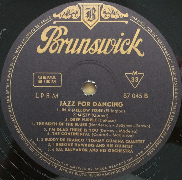 Various : Jazz For Dancing (LP, Comp)
