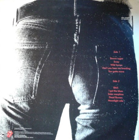 The Rolling Stones : Sticky Fingers (LP, Album, RE)