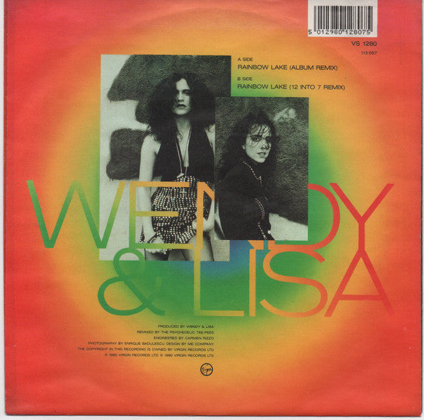 Wendy & Lisa : Rainbow Lake (7", Single)