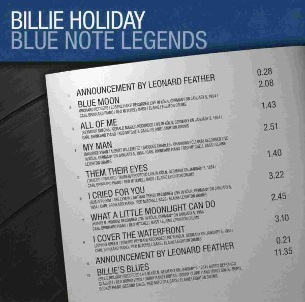 Billie Holiday : Blue Note Legends (CD, Album, RE)