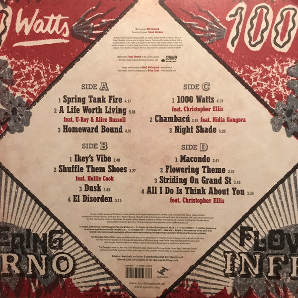 Quantic Presenta Flowering Inferno : 1000 Watts (2xLP, Album, Blu)