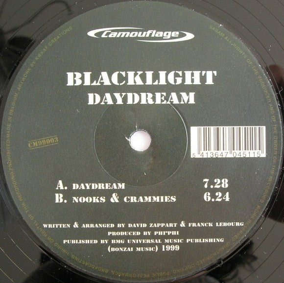 Blacklight (6) : Daydream / Nooks & Crammies (12")