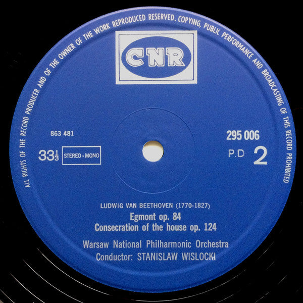 Beethoven*, The Warsaw National Philharmonic Symphony Orchestra*, Stanisław Wisłocki* : Ludwig Van Beethoven - Beroemde Ouvertures (LP, Album)