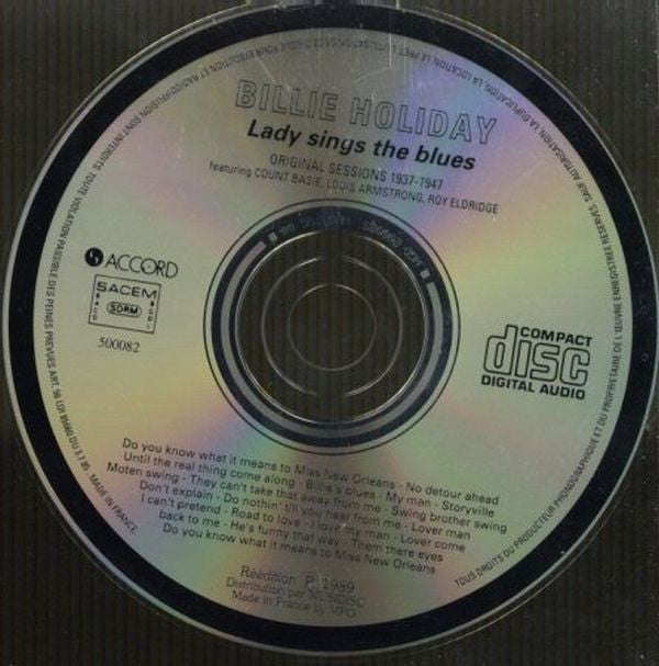 Billie Holiday Featuring Count Basie, Louis Armstrong, Roy Eldridge : Lady Sings The Blues - Original Sessions 1937-1947 (CD, Comp, RE)