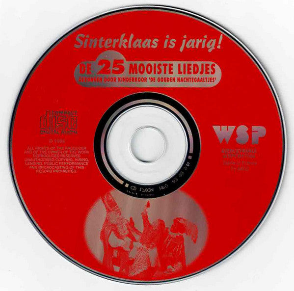 De Gouden Nachtegaaltjes : Sinterklaas Is Jarig! (CD, RE)