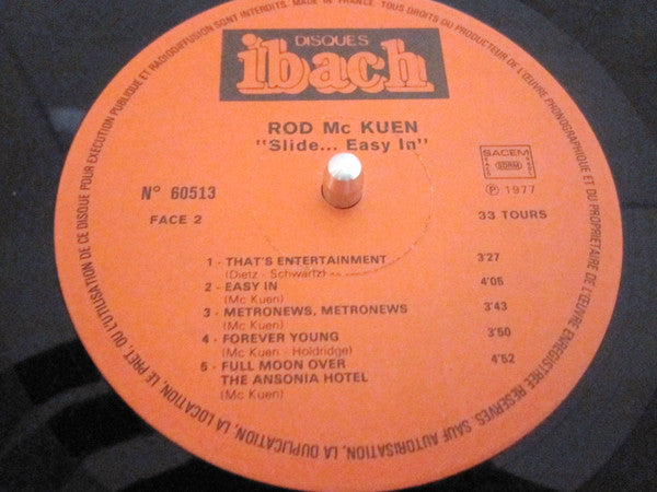 Rod McKuen : Slide... Easy In (LP, Album, RE, Gat)