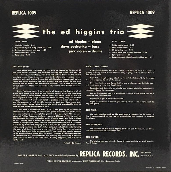 Eddie Higgins Trio* : Prelude To A Kiss (LP, Album, RE)