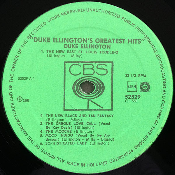 Duke Ellington : Duke Ellington's Greatest Hits (LP, Comp, Mono)