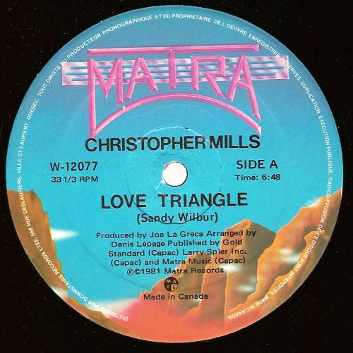 Christopher Mills (2) : Love Triangle (12")