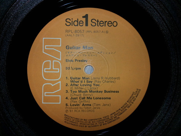 Elvis Presley = エルヴィス・プレスリー* : Guitar Man = ギター・アン~ニュー・エディション (LP, Album)