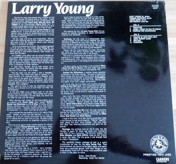 Larry Young : Testifying (LP, Album, RE)