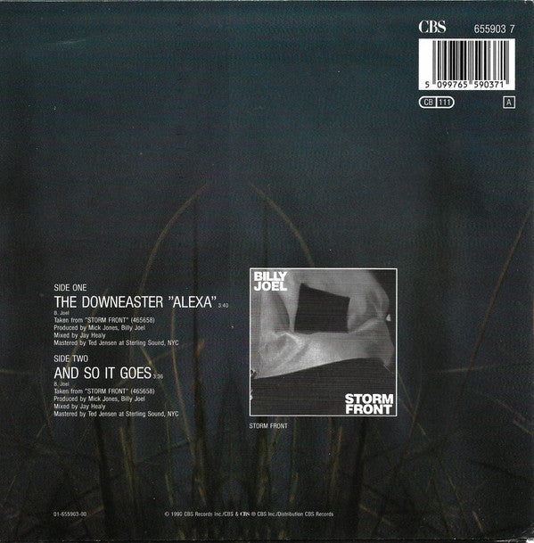 Billy Joel : The Downeaster "Alexa" (7", Single)