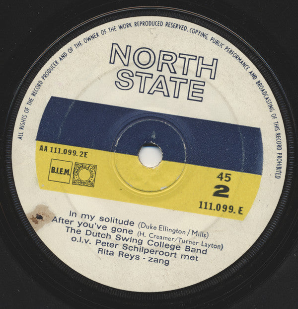 Rita Reys, The Dutch Swing College Band : Yes Sir That's My Baby (7", EP)