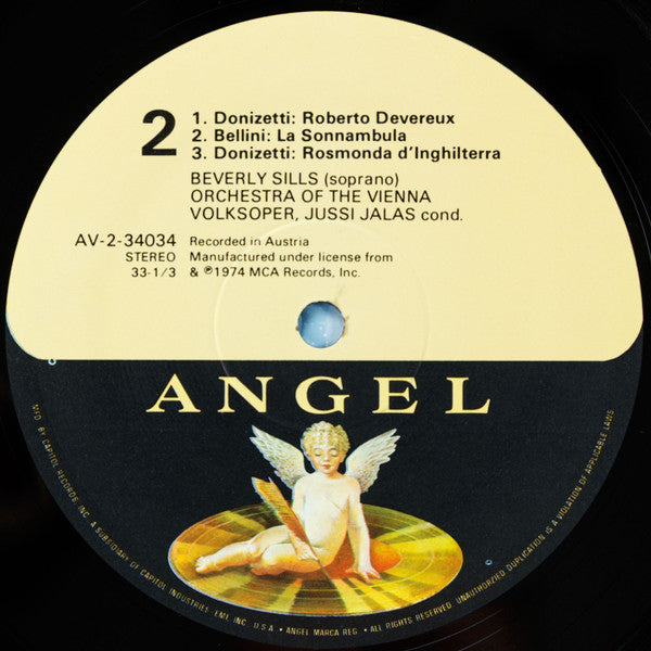 Beverly Sills, Orchestra Of The Vienna Volksoper*, Jussi Jalas : Bellini And Donizetti Heroines (LP, Album, RE, RM)