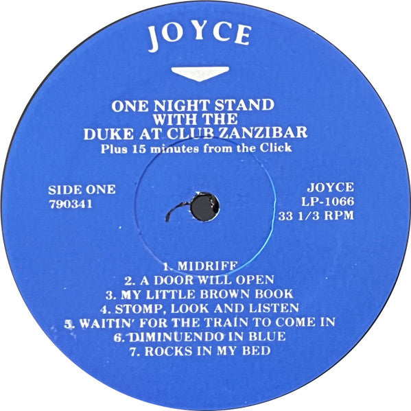 Duke Ellington : One Night Stand With Duke Ellington At The Club Zanzibar (LP, Album)