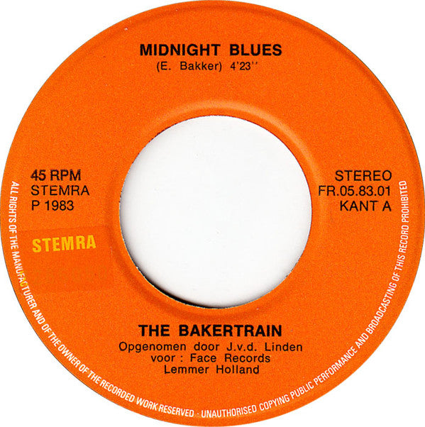Bakertrain : Midnight Blues (7")