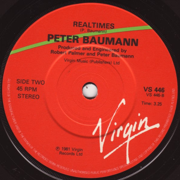 Peter Baumann : Repeat Repeat (7")