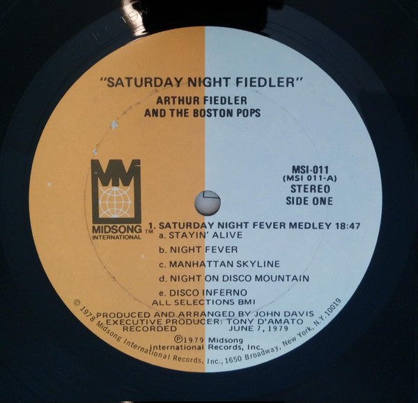 Boston Pops Orchestra, Arthur Fiedler : Saturday Night Fiedler (LP, Album, Gol)
