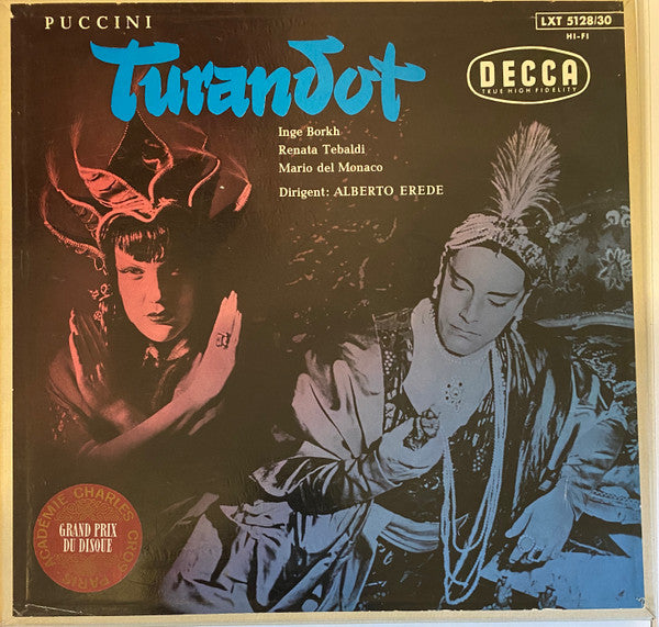 Puccini* – Inge Borkh, Renata Tebaldi, Mario Del Monaco, Alberto Erede : Turandot (3xLP, Mono + Box)