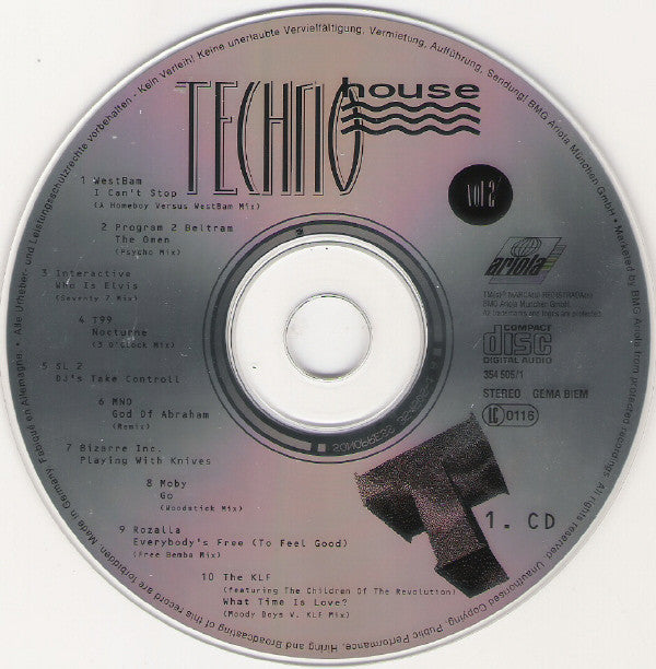 Various : Techno House Vol. 2 (2xCD, Comp)