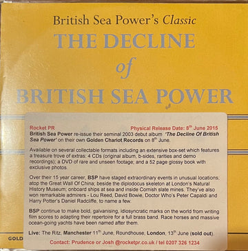 British Sea Power : The Decline Of British Sea Power (CDr, Album, Promo, RE)