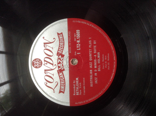 The Australian Jazz Quintet With Osie Johnson : The Australian Jazz Quintet +1 (LP)