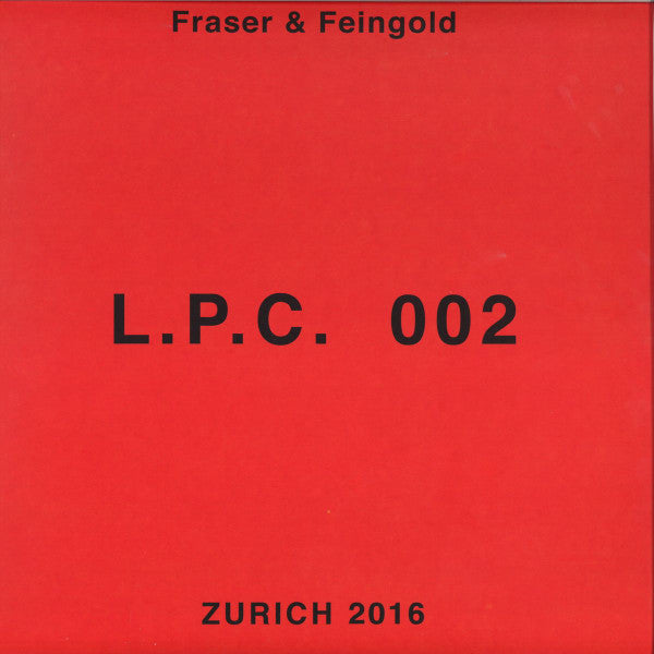 Adam Feingold, Fraser : L.P.C. 002 (12", EP)