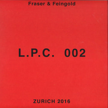 Adam Feingold, Fraser : L.P.C. 002 (12", EP)