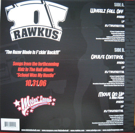 Naledge + Double O* Are Kidz In The Hall : Wheelz Fall Off (06' Til...) (12")
