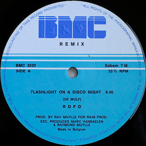 Rofo : Flashlight On A Disconight (Remix) (12")