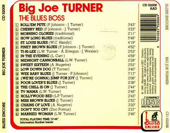 Big Joe Turner : The Blues Boss (CD, Comp)