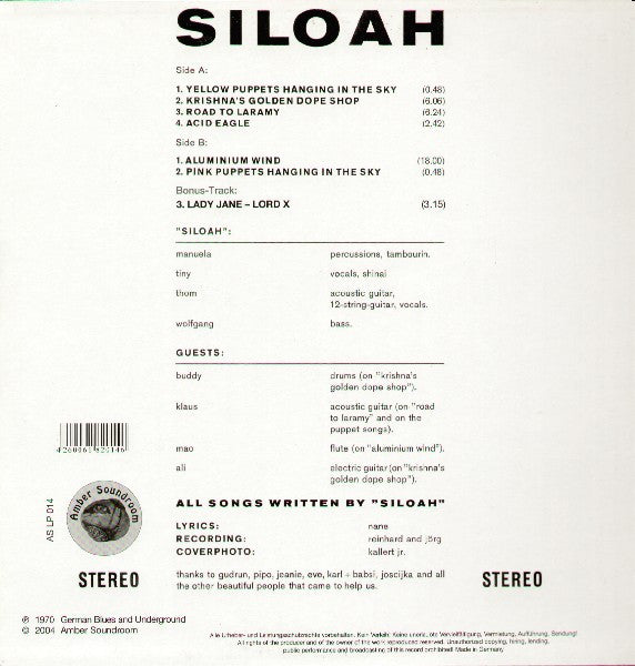 Siloah : Siloah (LP, RE)