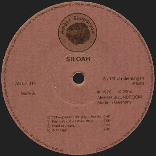 Siloah : Siloah (LP, RE)