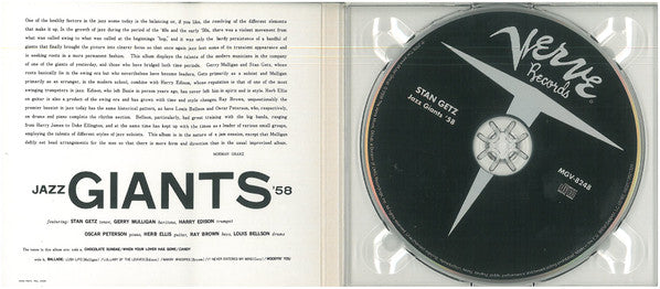 Stan Getz · Gerry Mulligan · Harry Edison, Louis Bellson And The Oscar Peterson Trio : Jazz Giants '58 (CD, Album, RE, RM, Dig)