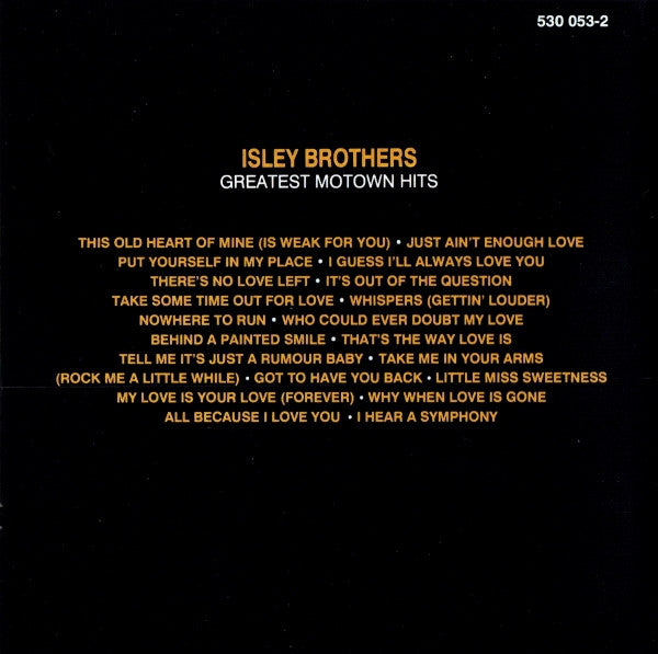 Isley Brothers* : Greatest Motown Hits (CD, Comp, RE)
