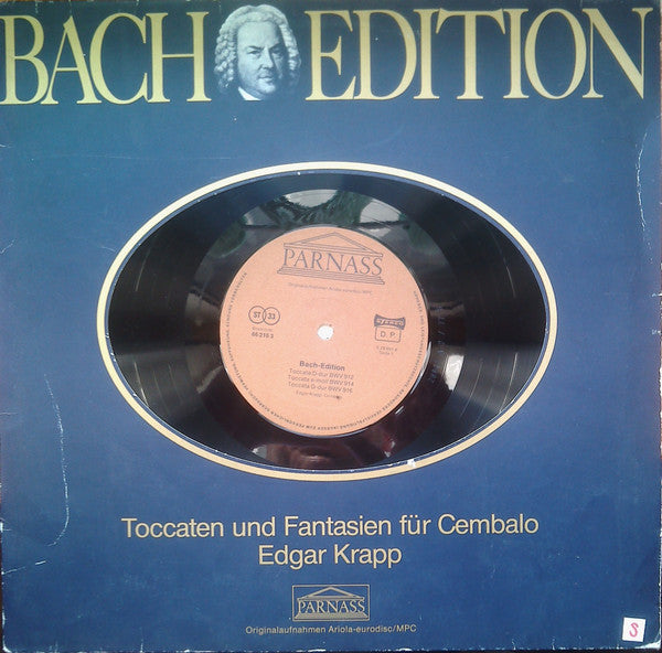 Johann Sebastian Bach - Edgar Krapp : Toccaten Und Fantasien Für Cembalo (LP)