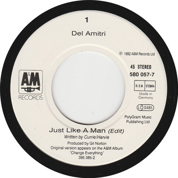 Del Amitri : Just Like A Man (7", Single)