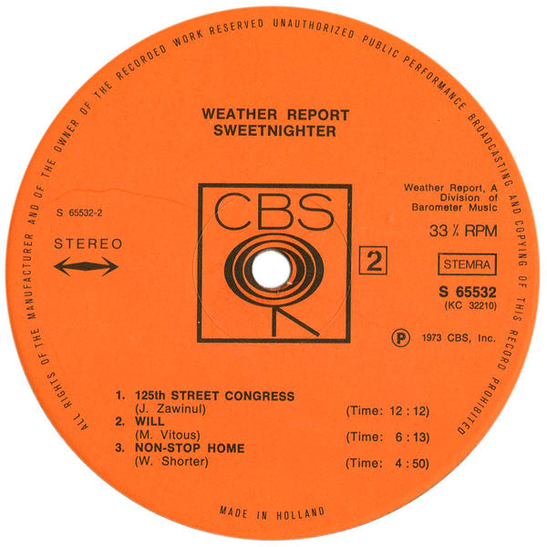 Weather Report : Sweetnighter (LP, Album)