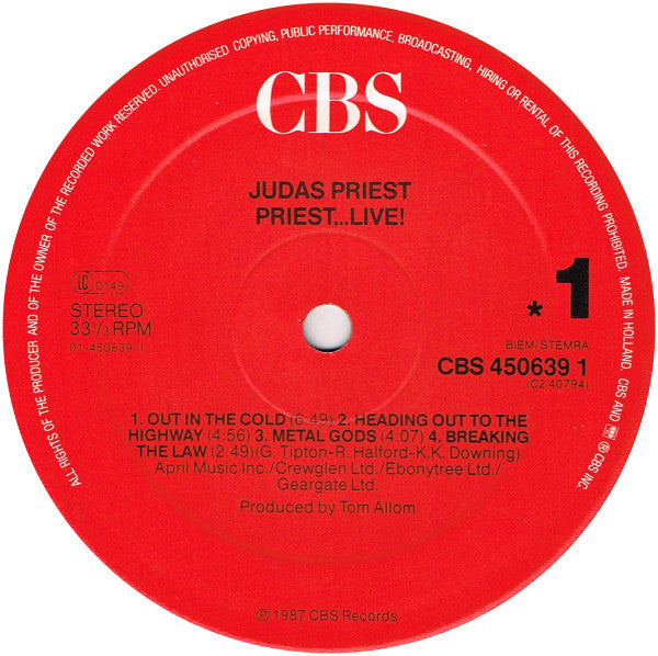 Judas Priest : Priest...Live! (2xLP, Album, Gat)